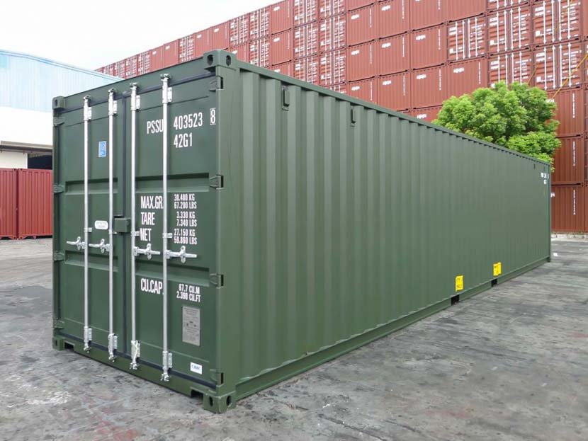 40 FT HiGH CUBE DOUBLE DOOR SHIPPING CONTAINER